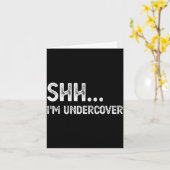 Funny Undercover Cop Easy Costume Lice Kaart (Gele Bloem)