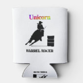 Funny Unicorn Barrel Racer Blikjeskoeler (Achterkant)