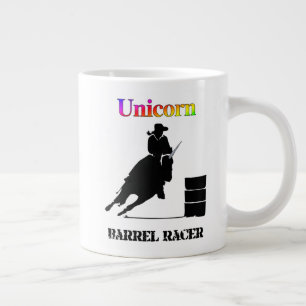 Funny Unicorn Barrel Racer Extra Grote Beker