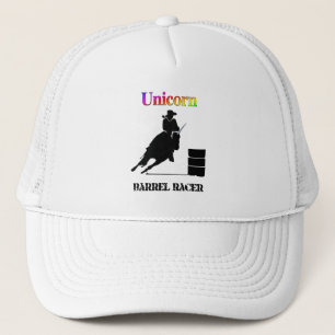 Funny Unicorn Barrel Racer Trucker Pet