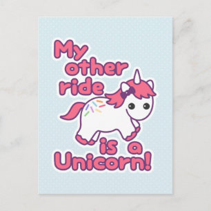 Funny Unicorn Briefkaart