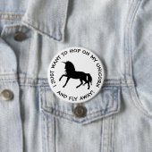 Funny Unicorn Button (In situ)