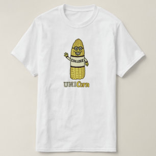 Funny Unicorn Corn University Pun T-shirt