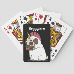 Funny Unicorn - Doggycorn Pokerkaarten