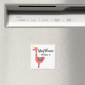 Funny Unicorn Flamingo Llama Inspiring Unifllama Magneet (Insitu (Vaatwasser))