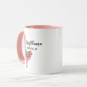 Funny Unicorn Flamingo Llama Inspiring Unifllama Mok (Voorkant links)