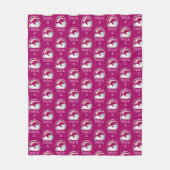 Funny Unicorn Gezegde Magical AF Fleece Deken (Voorkant)