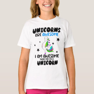 FUNNY UNICORN Ik ben Geweldige T-shirt