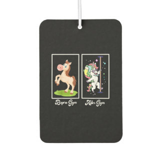 Funny Unicorn Illustratie voor na Gym Luchtverfrisser