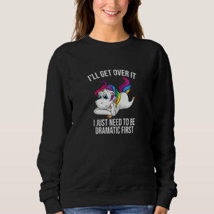 Funny Unicorn Lover Cute Drama Queen Girls Kinder Trui