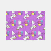 Funny Unicorn Pattern Magic Horse Fleece Deken (Voorkant (Horizontaal))