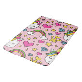Funny Unicorn Pattern Pink Magic Horse Cute Badmat (Gekanteld)