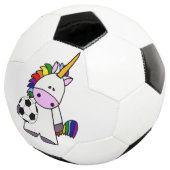 Funny Unicorn Plays Soccer Voetbal (Drie kwart)
