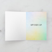 Funny Unicorn Stepfather carte Fête des pères (Intérieur)