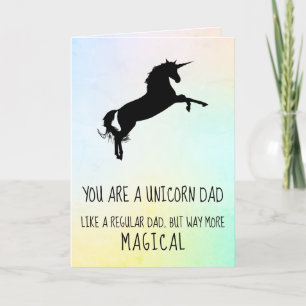 Funny Unicorn Stepfather Vaderdag Kaart
