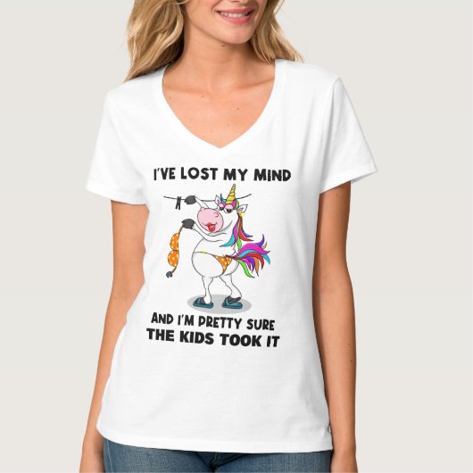 FUNNY UNICORN T-SHIRT (Voorkant)