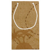 Funny Unique  Pirate Treasure Map Klein Cadeauzakje (Achterkant)