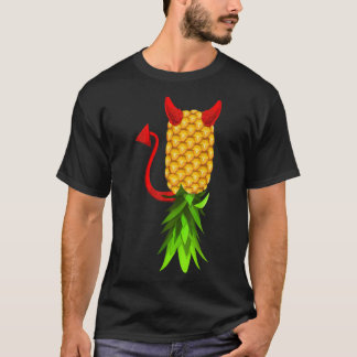Funny Upside Pineapple Swinger Mannen Vrouwen T-shirt