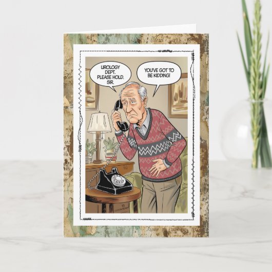 Funny Urology Dept Old Fart Just For Fun Card Kaart (Voorkant)