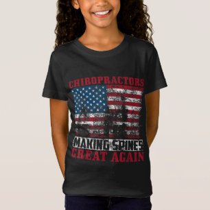 Funny USA Chiropractor Gift American Chiropractic T-shirt