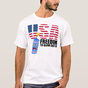 Funny USA Freedom Gezegde T-shirt