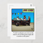 Funny used Humor Briefkaart (Voorkant / Achterkant)