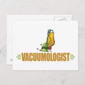 Funny Vacuuming Briefkaart (Voorkant / Achterkant)