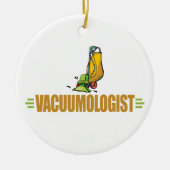 Funny Vacuuming Keramisch Ornament (Voorkant)