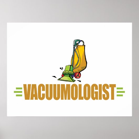 Funny Vacuuming Poster (Voorkant)