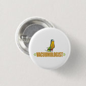 Funny Vacuuming Ronde Button 3,2 Cm (Voorkant /achterkant)