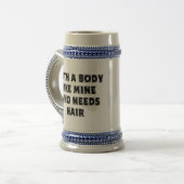 Funny Vaderdag Bald Man Bierpul (Voorkant links)