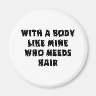 Funny Vaderdag Bald Man Magneet