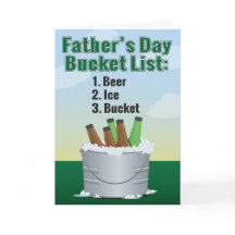 Funny Vaderdag Card - Beer Bucket List