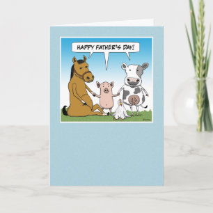 Funny Vaderdag card: Van het Herd Kaart