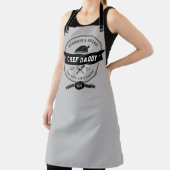 Funny Vaderdag Chef Dad Cool Gray & Black Ap Schort (Insitu)