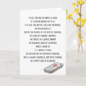 Funny Vaderdag Kaart (Gele Bloem)