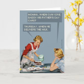 Funny Vaderdag Kaart (Gele Bloem)