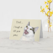 Funny Vaderdag Kaart (Gele Bloem)