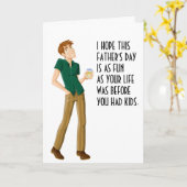 Funny Vaderdag | Volwassen mens Kaart (Gele Bloem)