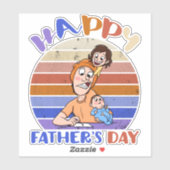 Funny vaders dag sticker (Vel)