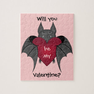 Funny Valentijn bat Legpuzzel