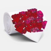 FUNNY VALENTIJN HEARTS stropdas (Opgerold)