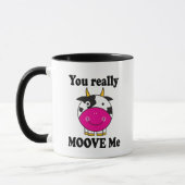 Funny Valentijn Moove me Cow Gift Mok (Links)