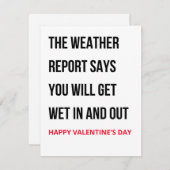 Funny Valentijnsdag Card Feestdagenkaart (Voorkant / Achterkant)