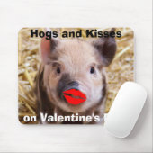 Funny Valentijnsdag Funny Piglet Muismat (Met muis)