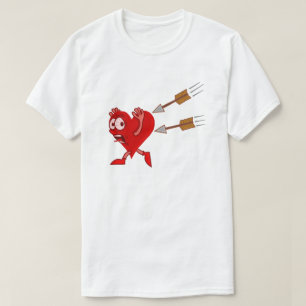 Funny Valentijnsdag Heart die van pijlen loopt T-shirt