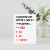 Funny Valentijnsdag kaart voor haar (Staand voorkant)