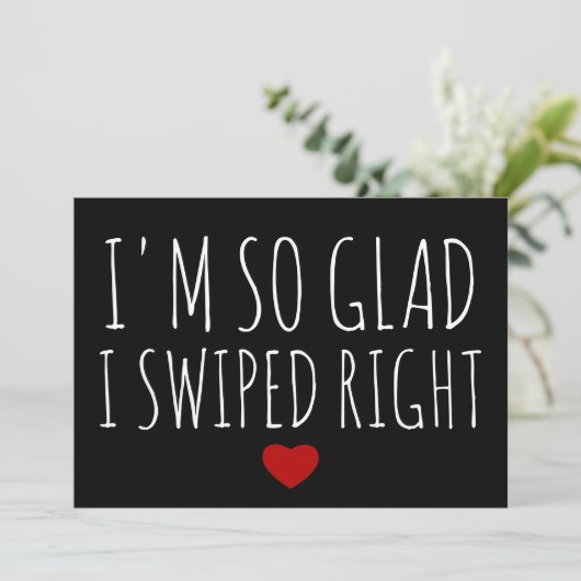 Funny Valentijnsdag Kaart zo blij dat ik goed heb  (Staand voorkant)