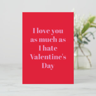 Funny Valentine Day Card Ik hou van je Feestdagenkaart