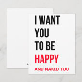 Funny Valentines carte de jour (Devant / Derrière)